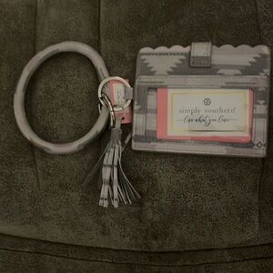 Simply Southern Aztec Bangle ID Wristlet New with Tags
